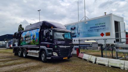 Mobiel waterstofstation TB Truck & Trailer Service